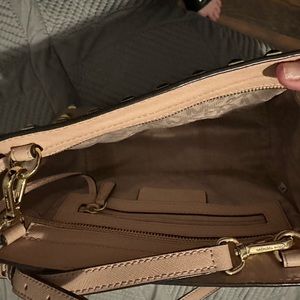 Michael kors light pink small bag with studs on front